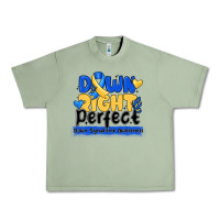 Oil Green down right perfect down syndrome awareness Urban Heavy Tee - CowhideDigitalArt