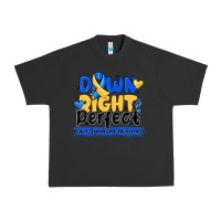 Pigment Black down right perfect down syndrome awareness Urban Heavy Tee - CowhideDigitalArt
