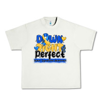 Pistachio down right perfect down syndrome awareness Urban Heavy Tee - CowhideDigitalArt