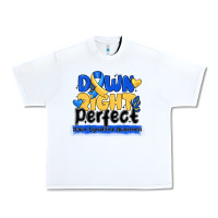 White down right perfect down syndrome awareness Urban Heavy Tee - CowhideDigitalArt
