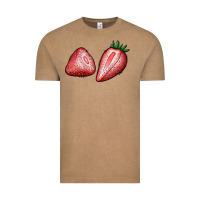 Vintage Coffee strawberries Vintage Tee - BundleAndBundleShop