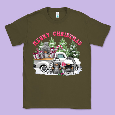 Merry Christmas Gnomies Classic Tee Designed By Fadigitalartstudio