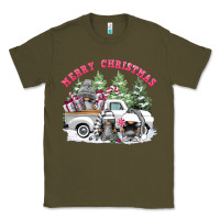Army Green merry christmas gnomies Classic Tee - FaDigitalArtStudio