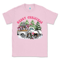Bubblegum Pink merry christmas gnomies Classic Tee - FaDigitalArtStudio