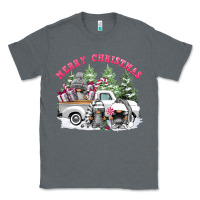 Charcoal Heather merry christmas gnomies Classic Tee - FaDigitalArtStudio