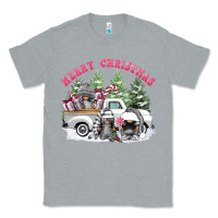 Heather Grey merry christmas gnomies Classic Tee - FaDigitalArtStudio