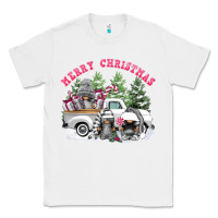 White merry christmas gnomies Classic Tee - FaDigitalArtStudio