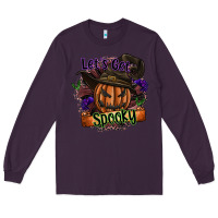Plum lets get spooky Long Sleeve Tee - SublimationCraftShop