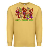Antique Gold happy crawdi gras mardi gras carnival Premium Sweatshirt - Jasminsmagicworld
