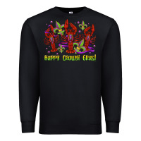 Black happy crawdi gras mardi gras carnival Premium Sweatshirt - Jasminsmagicworld