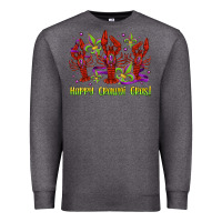 Charcoal Heather happy crawdi gras mardi gras carnival Premium Sweatshirt - Jasminsmagicworld