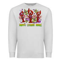 Dove Grey happy crawdi gras mardi gras carnival Premium Sweatshirt - Jasminsmagicworld