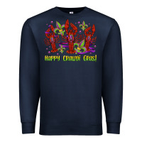 Navy happy crawdi gras mardi gras carnival Premium Sweatshirt - Jasminsmagicworld