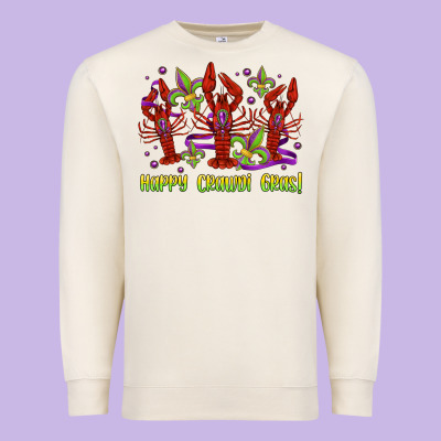 Happy Crawdi Gras Mardi Gras Carnival Premium Sweatshirt Designed By Jasminsmagicworld