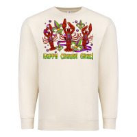 Sandshell happy crawdi gras mardi gras carnival Premium Sweatshirt - Jasminsmagicworld