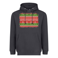 Smoke knitted christmas reindeer pine tree background Heavyweight Hoodie - Jasminsmagicworld
