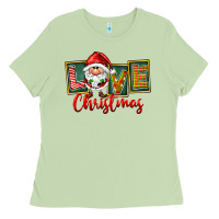 Love Christmas Gnome Santa Ladies Tee | Teevron