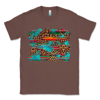 Chestnut western serape leopard turquoise  background Classic Tee - Artiststas
