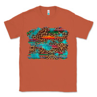 Copper western serape leopard turquoise  background Classic Tee - Artiststas