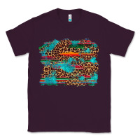 Plum western serape leopard turquoise  background Classic Tee - Artiststas