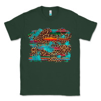 Sports Green western serape leopard turquoise  background Classic Tee - Artiststas