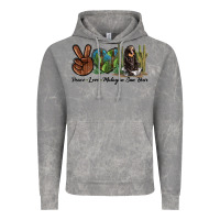 Cloud Rock Peace Love Malayan Sun Bear Vintage Hoodie - LillyAllenDesigns