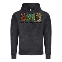 Vintage Black Peace Love Malayan Sun Bear Vintage Hoodie - LillyAllenDesigns