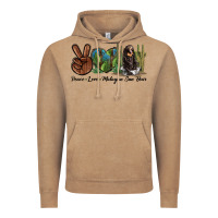 Vintage Coffee Peace Love Malayan Sun Bear Vintage Hoodie - LillyAllenDesigns