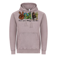 Vintage Zinc Peace Love Malayan Sun Bear Vintage Hoodie - LillyAllenDesigns