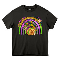 Asphalt mardi gras rainbow Heavy Core Tee - OliviaCreatesArt
