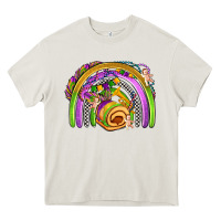 Cream mardi gras rainbow Heavy Core Tee - OliviaCreatesArt
