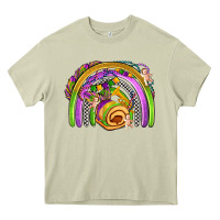 Mossy mardi gras rainbow Heavy Core Tee - OliviaCreatesArt