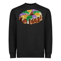 Black Mardi gras king cake Heavyweight Sweatshirt - RanaPortraitStore