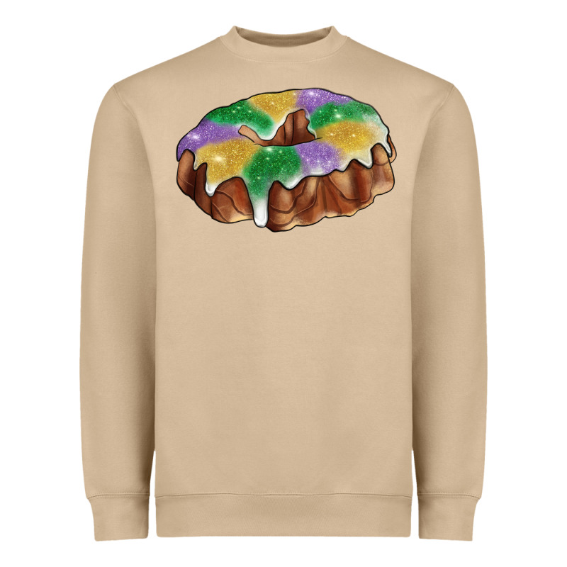 Mardi Gras King Cake Heavyweight Sweatshirt by RanaPortraitStore | Teevron