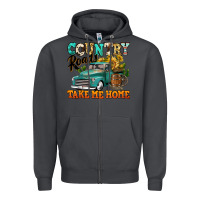 Smoke country roads take me home vintage truck Zipper Hoodie - Jasminsmagicworld