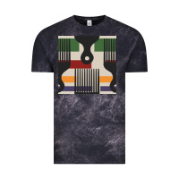 Cloud Black afro comb seamless pattern Vintage Tee - BundleAndBundleShop