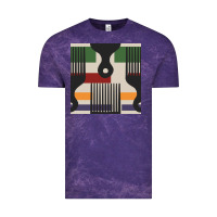 Cloud Purple afro comb seamless pattern Vintage Tee - BundleAndBundleShop