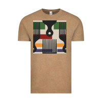 Vintage Coffee afro comb seamless pattern Vintage Tee - BundleAndBundleShop