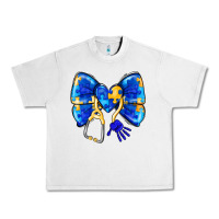 Lunar Rock Down Syndrome Ribbon Urban Heavy Tee - CowhideDigitalArt