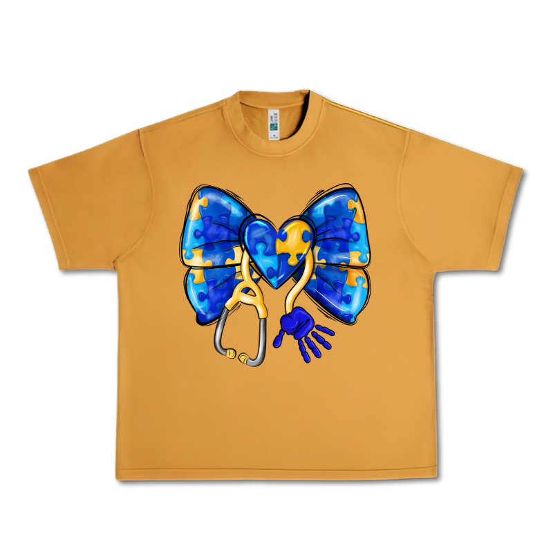 Down Syndrome Ribbon Urban Heavy Tee by CowhideDigitalArt | Teevron