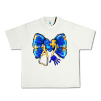 Pistachio Down Syndrome Ribbon Urban Heavy Tee - CowhideDigitalArt