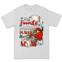 Dove Grey My favorite baseball player calls me mom Premium Tee - FaDigitalArtStudio