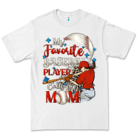 White My favorite baseball player calls me mom Premium Tee - FaDigitalArtStudio