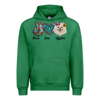 Emerald peace love pomeranian Urban Hoodie - RanaPortraitStore