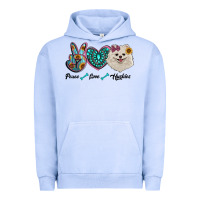 Pigment Grape Ice peace love pomeranian Urban Hoodie - RanaPortraitStore