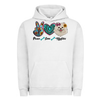 Pigment Lunar Rock peace love pomeranian Urban Hoodie - RanaPortraitStore