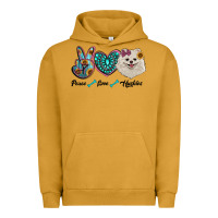 Pigment Peanut Butter peace love pomeranian Urban Hoodie - RanaPortraitStore