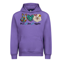 Tulip peace love pomeranian Urban Hoodie - RanaPortraitStore