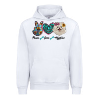 White peace love pomeranian Urban Hoodie - RanaPortraitStore