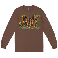 Chestnut joy Christmas Rockin Long Sleeve Tee - CowhideDigitalArt